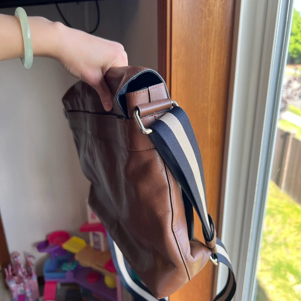 Coach Brown Leather Messenger Bag